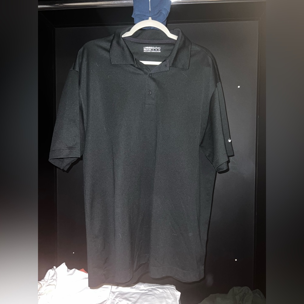 Nike Golf Nike Fit Dry Black Polo